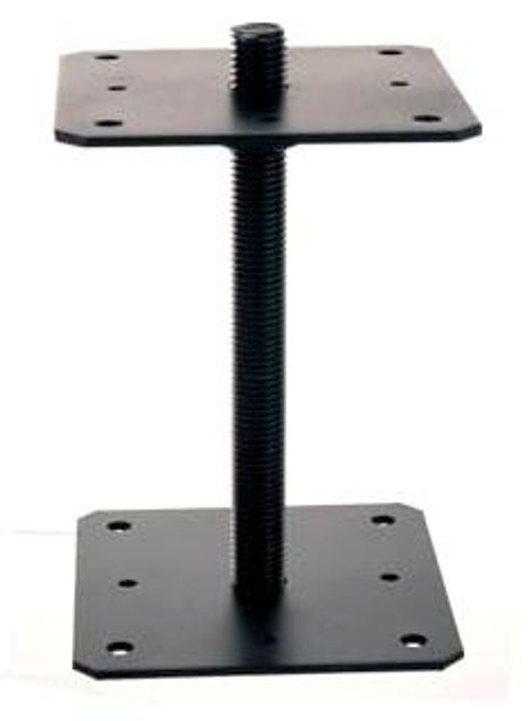 Aqbau® Pfostenträger 160 x 160 mm Schwarz Stützenfuss Produktbild 