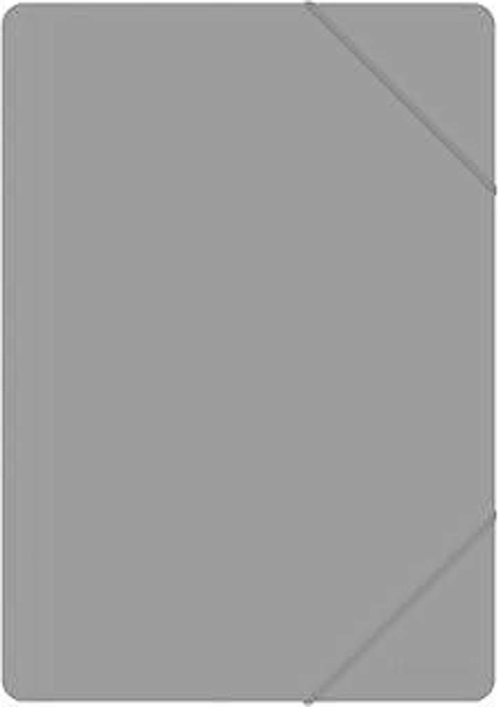 Dokumentenmappe Mit Gummiband OFFICE PRODUCTS A4 PP 500 Mikron 3 Klappen Grau / / Typ-3 Klappen/Art-Mit Gummiband/Material-Pp/Farbe-Grau/Format-A4 ...