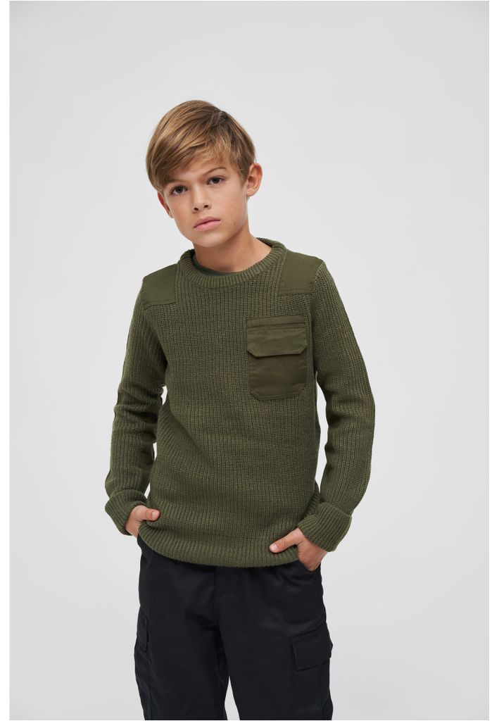 Brandit Kids BW Pullover olive - 134/140 Obrázek produktu 