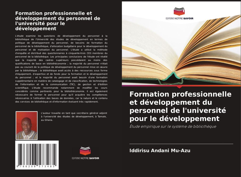 Formation professionnelle et développement du personnel de l'université pour le développement