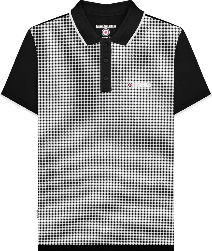 Lambretta - Polo imprimé tout autour pour homme LB138 (L) Image du produit 