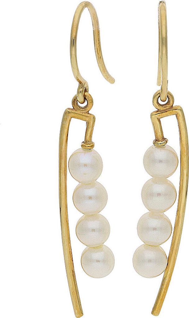 JuwelmaLux Perlen Ohrhänger 333 Gold mit Süßwasserzuchtperle JL30-06-2818