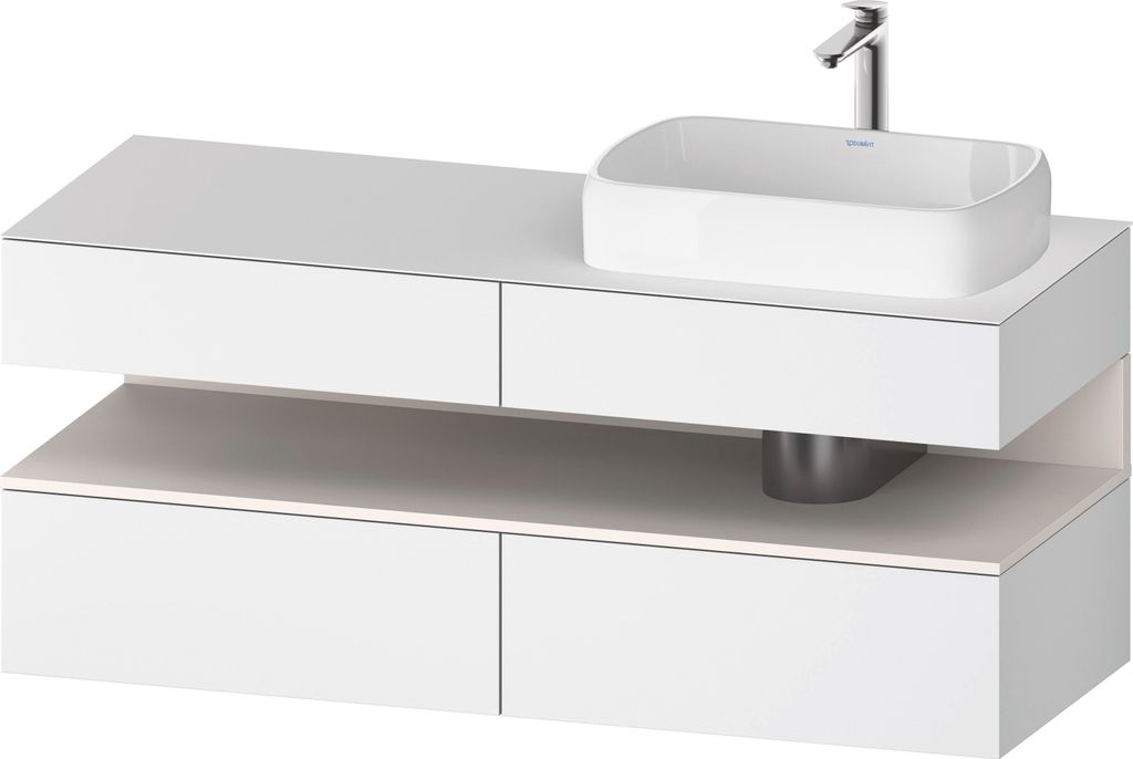 DURAVIT QA4766084180000 QTG KWTU WH Ek. 1400x550x600 Wß Mt. H