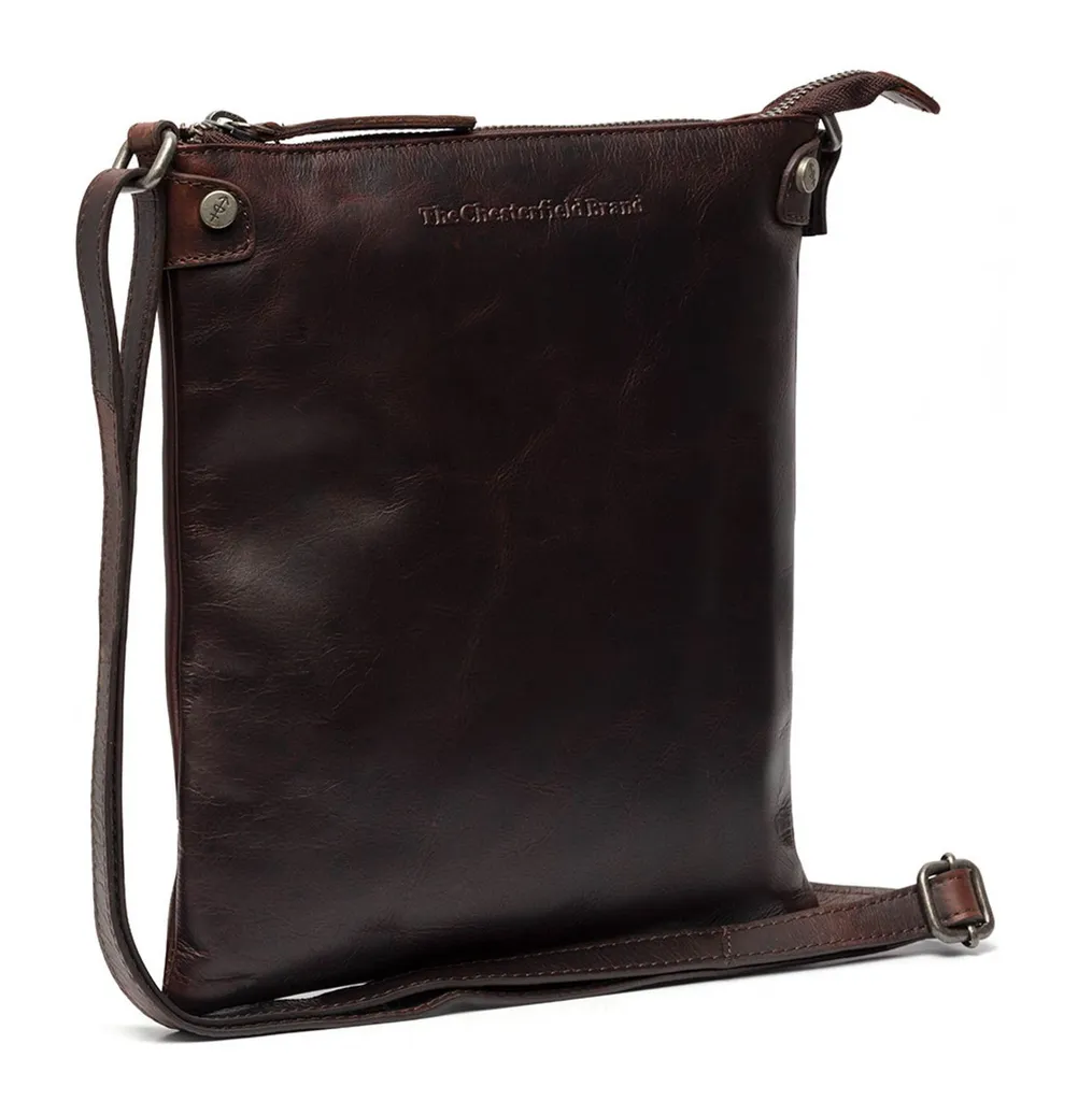 Sac bandoulière Oslo en cuir marron vintage pour homme et femme