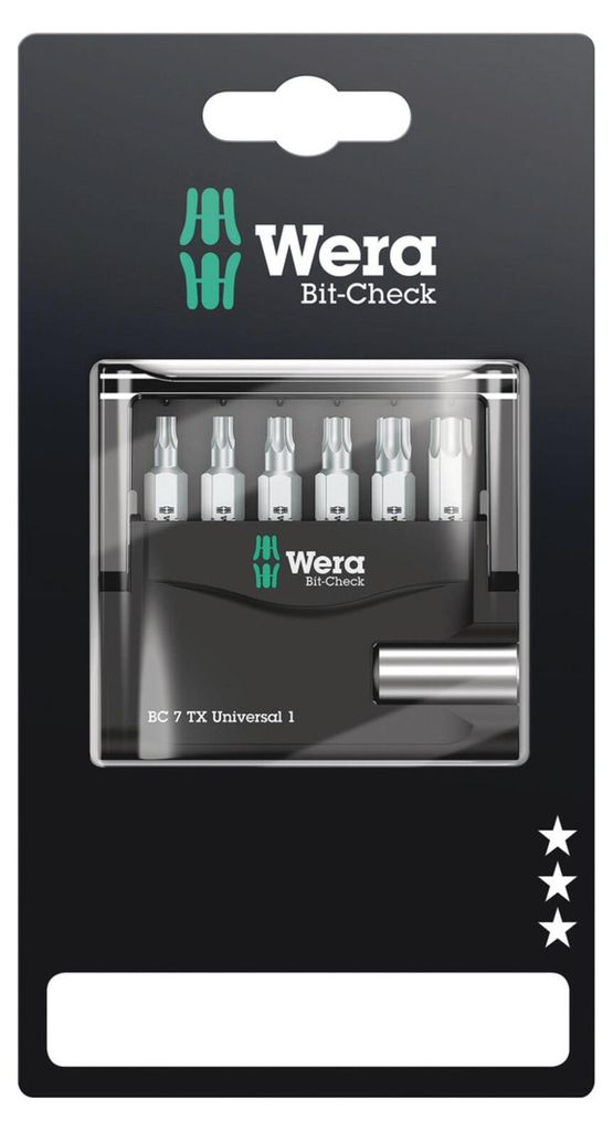 Wera 05073404001, 7 Stück(e), Torx, T10, T15, T20, T25, Produktbild 