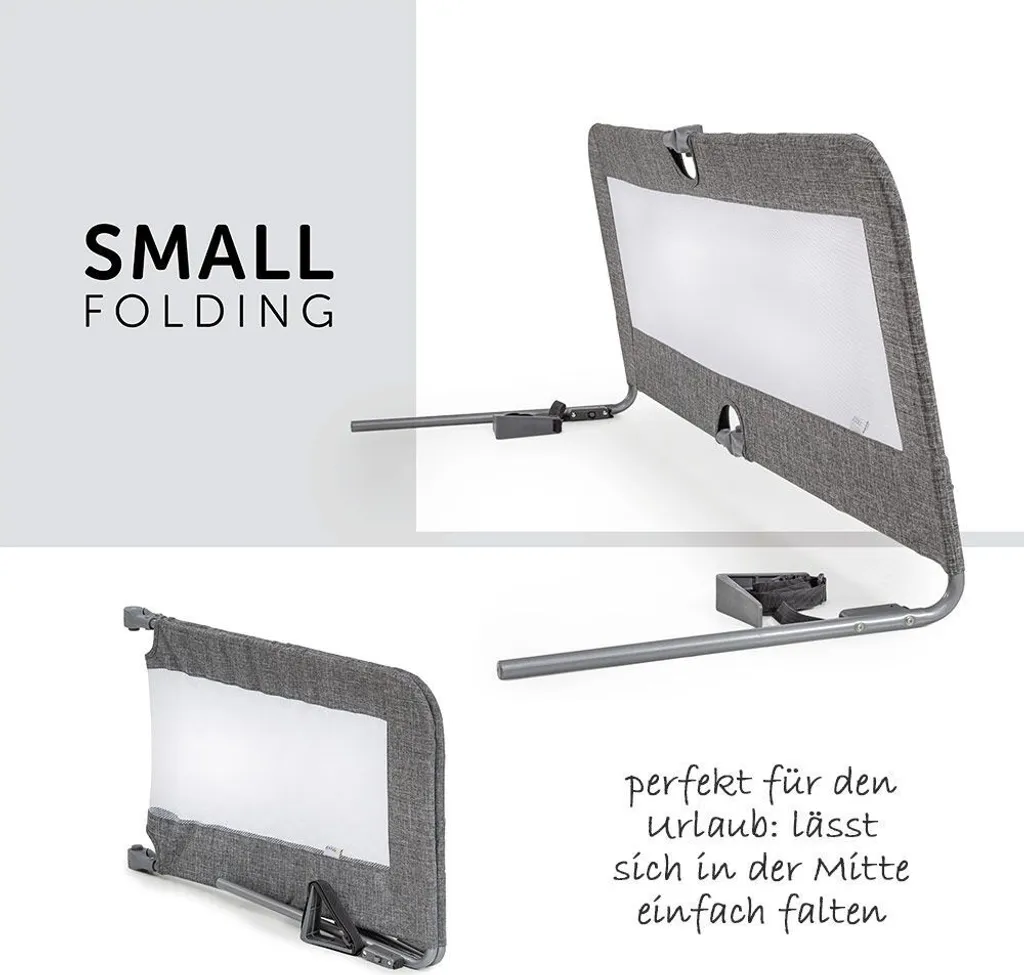 Protection de lit pliable 150 cm avec filet de sécurité respirant - 6