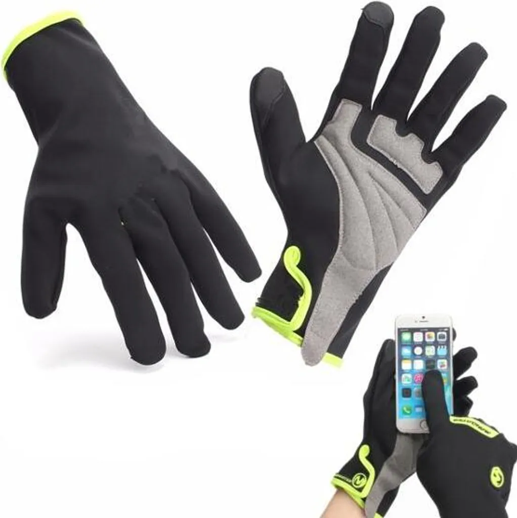 Guanti impermeabili a dita intere Touchscreen Inverno Moto Ciclismo Caldo Antivento - M - 2