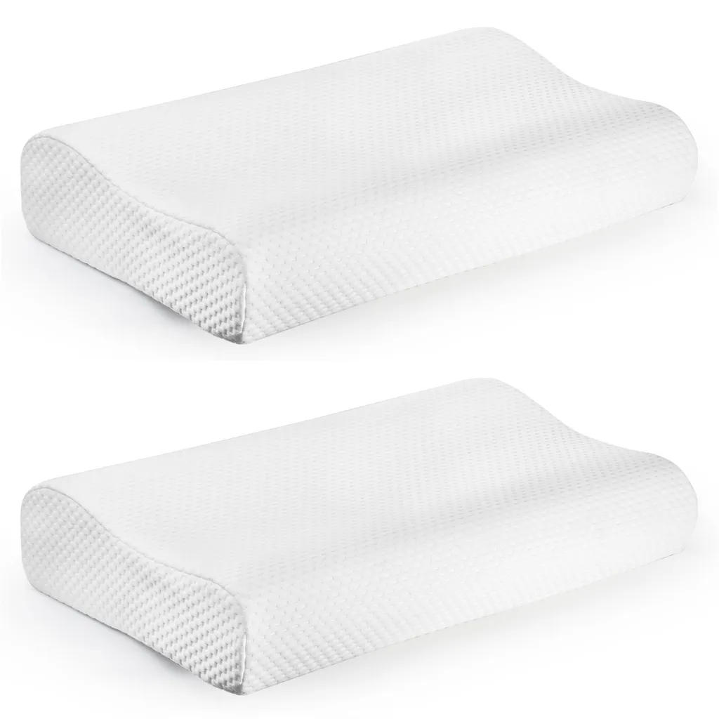 Oreiller à mémoire de forme 57x35cm avec soutien cervical ergonomique