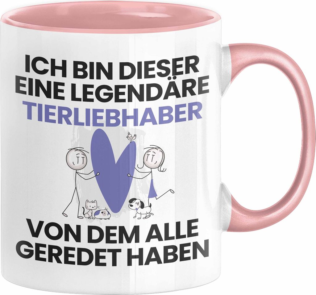 Tierliebhaber Geschenk Tasse Lustige Geschenkidee Geburtstag für Tierliebhaber Ich Bin Dieser Legendäre Tierliebhaber Von Dem Alle Geredet Haben ...