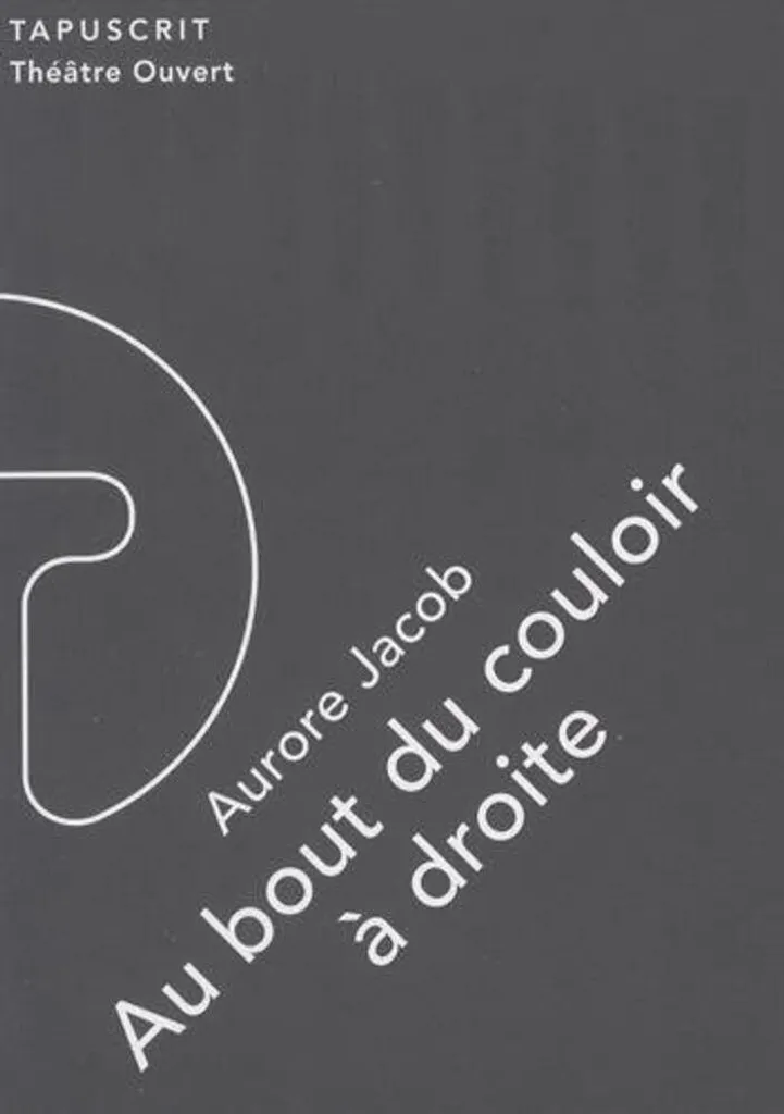 Panneau Signalétique Au Bout du Couloir à Droite en Aluminium 20x5 cm