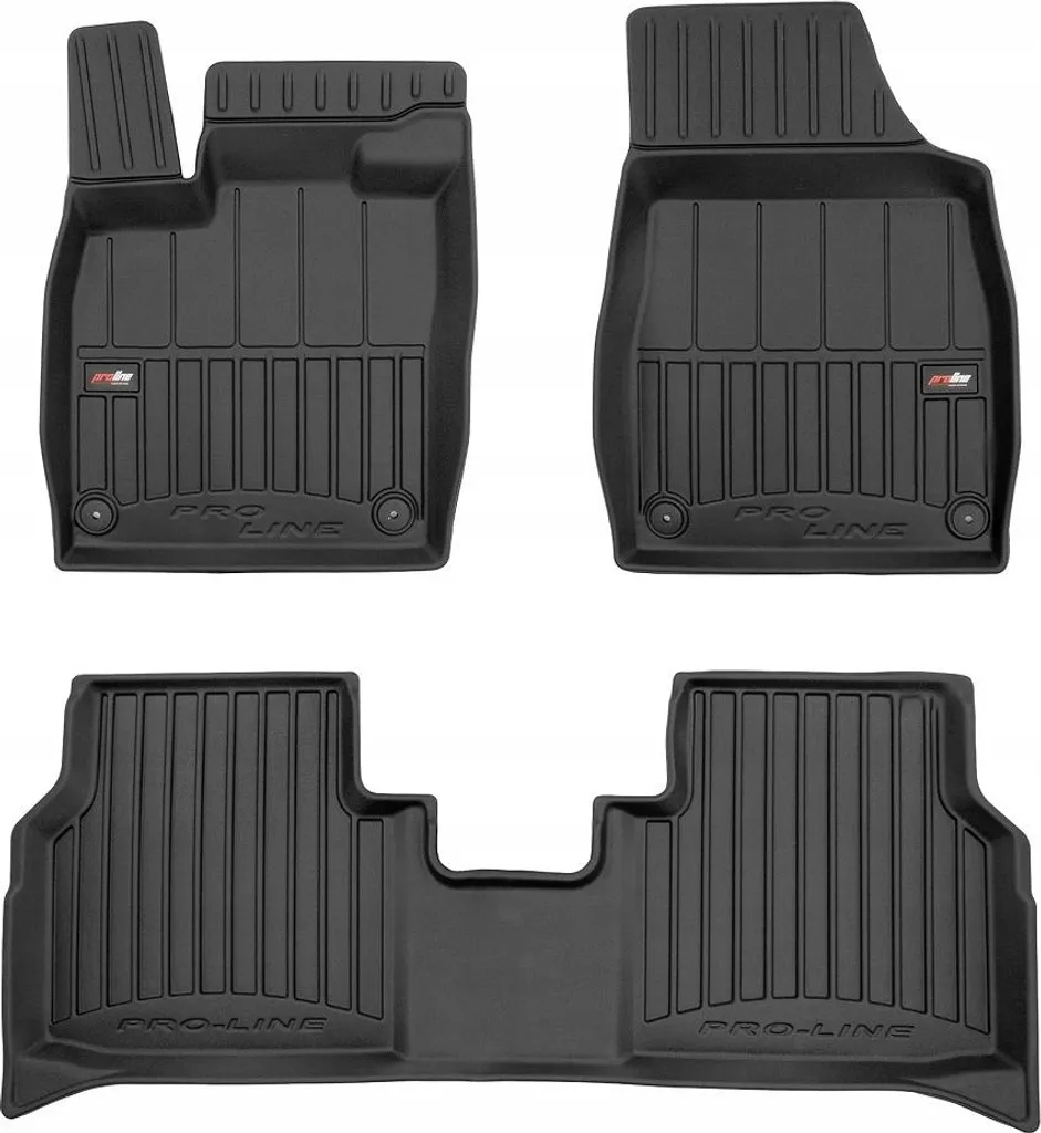 ELMASLINE Tappetini Gomma 3D Per VW ID.4 (2020-2025) - Bordo Alto 35 Mm, Set 4 Pezzi In TPE, Inodori E Riciclabili