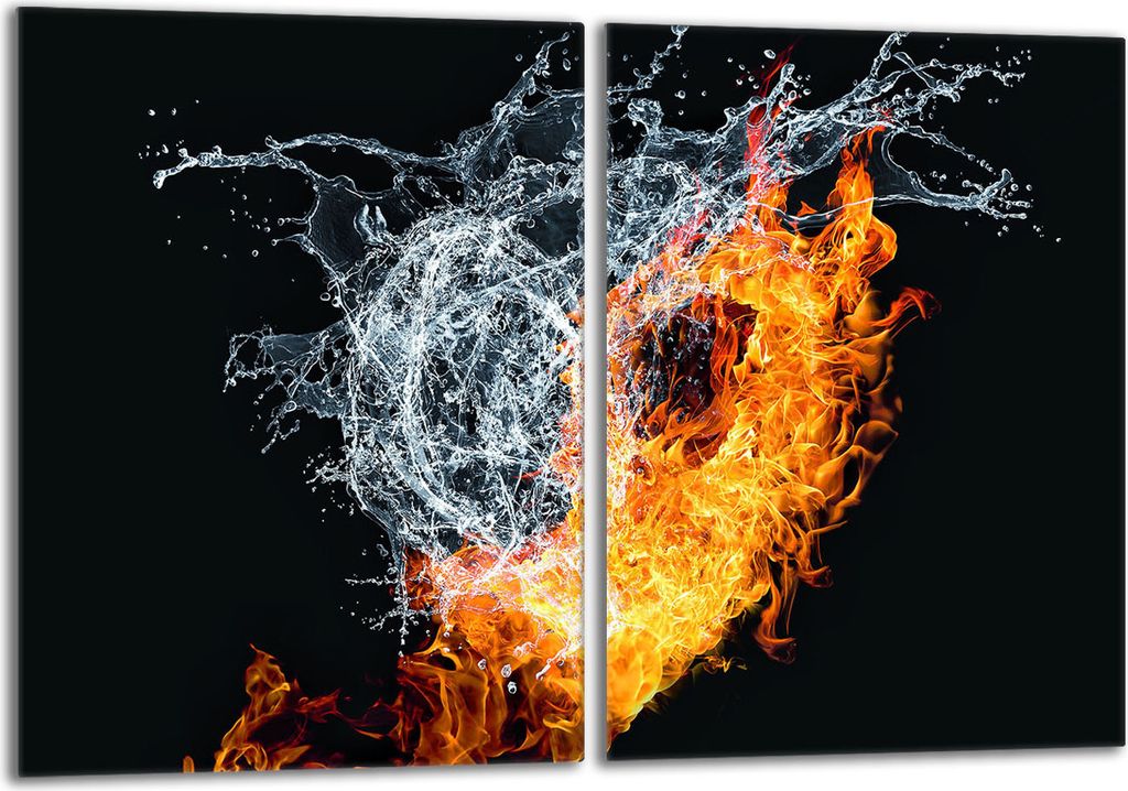 Glasschutzplatte für den Herd 2x40x52 Herz