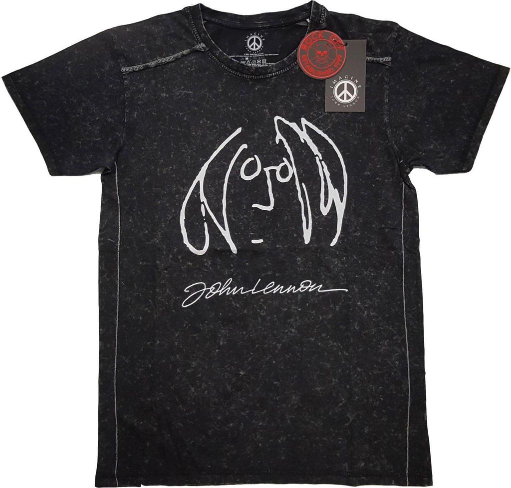 John Lennon - "Self Portrait" T-Shirt für Herren/Damen Uni RO2013 (S) (Schwarz)