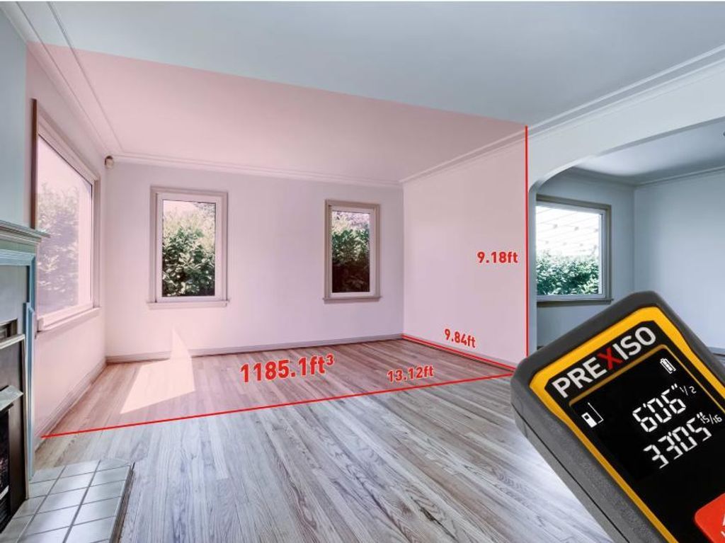 Prexiso Prexiso Digitales Laser-Distanzmessgerät P40T - Messbereich 40 Meter, kompakt und leicht, schwarz