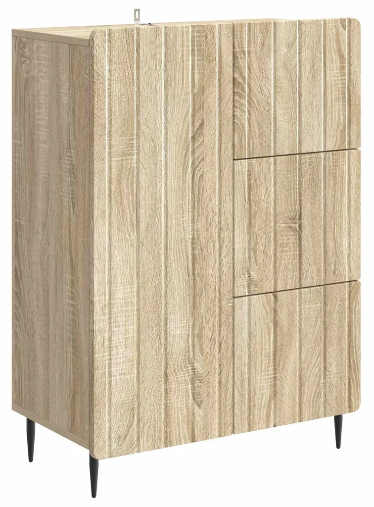 Buffet de Rangement pour Entrée ou Bureau Chêne Sonoma vidaXL 66cm