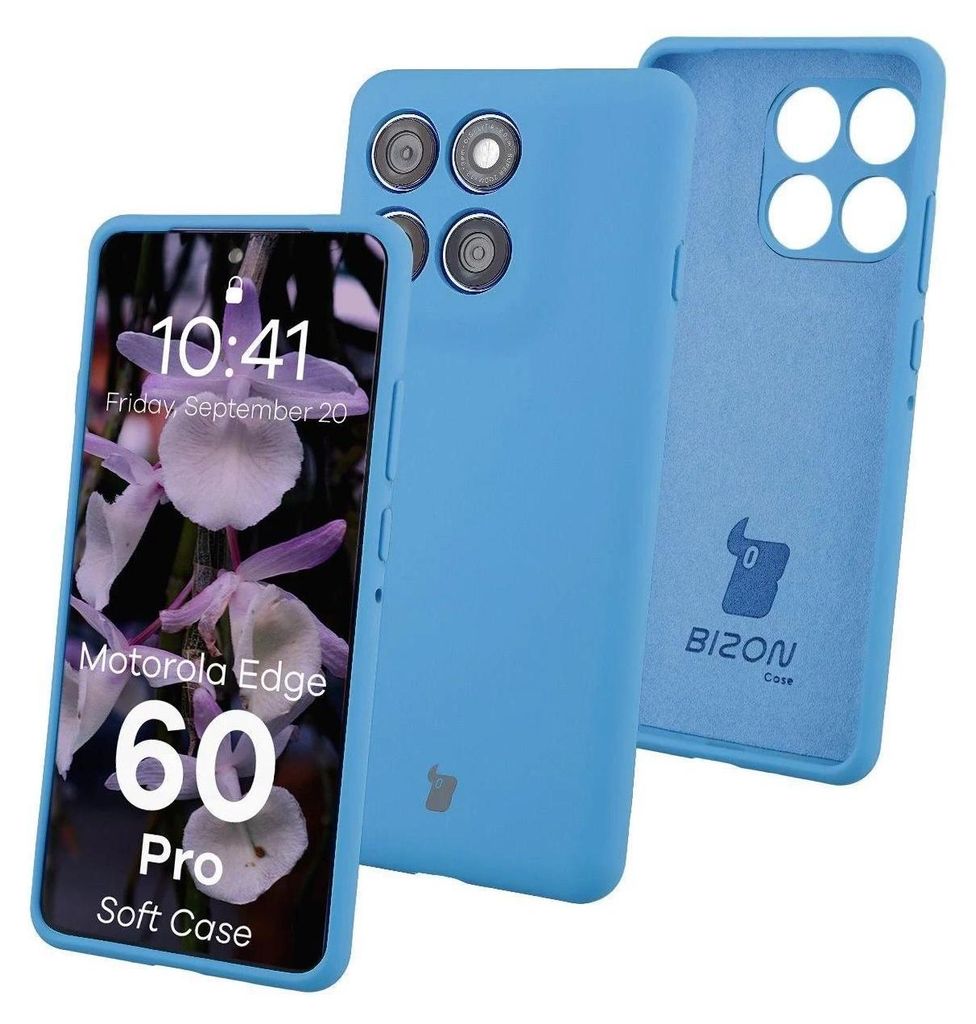 Bizon Schutzhülle Motorola Edge 60 Pro Blau