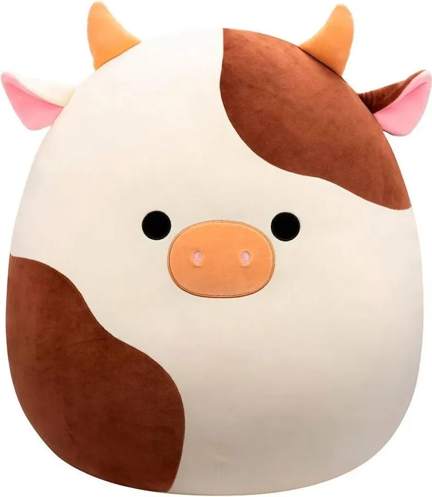 Squishmallows Ronnie Cow 60 cm - Texture Moelleuse et Couleurs Douces