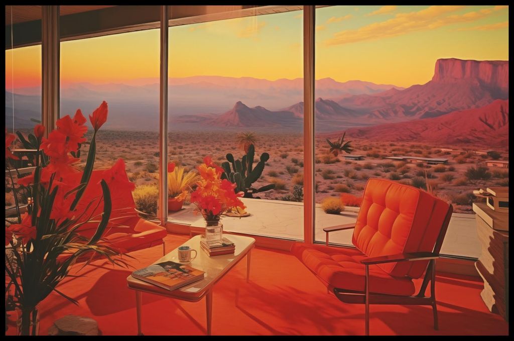 Plakat 91,5x60cm Besitz im Wüstenhaus