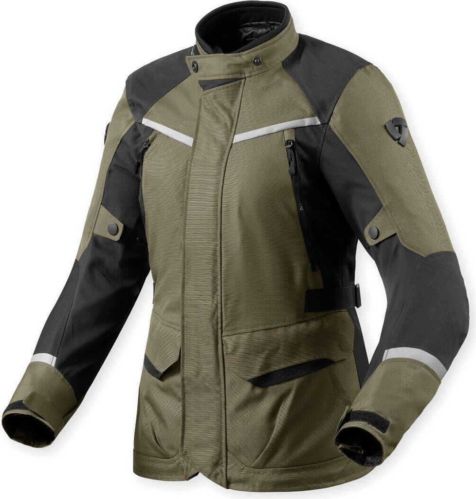 Revit Voltiac 3 H2O Damen Motorrad Textiljacke, grün/grau, 38