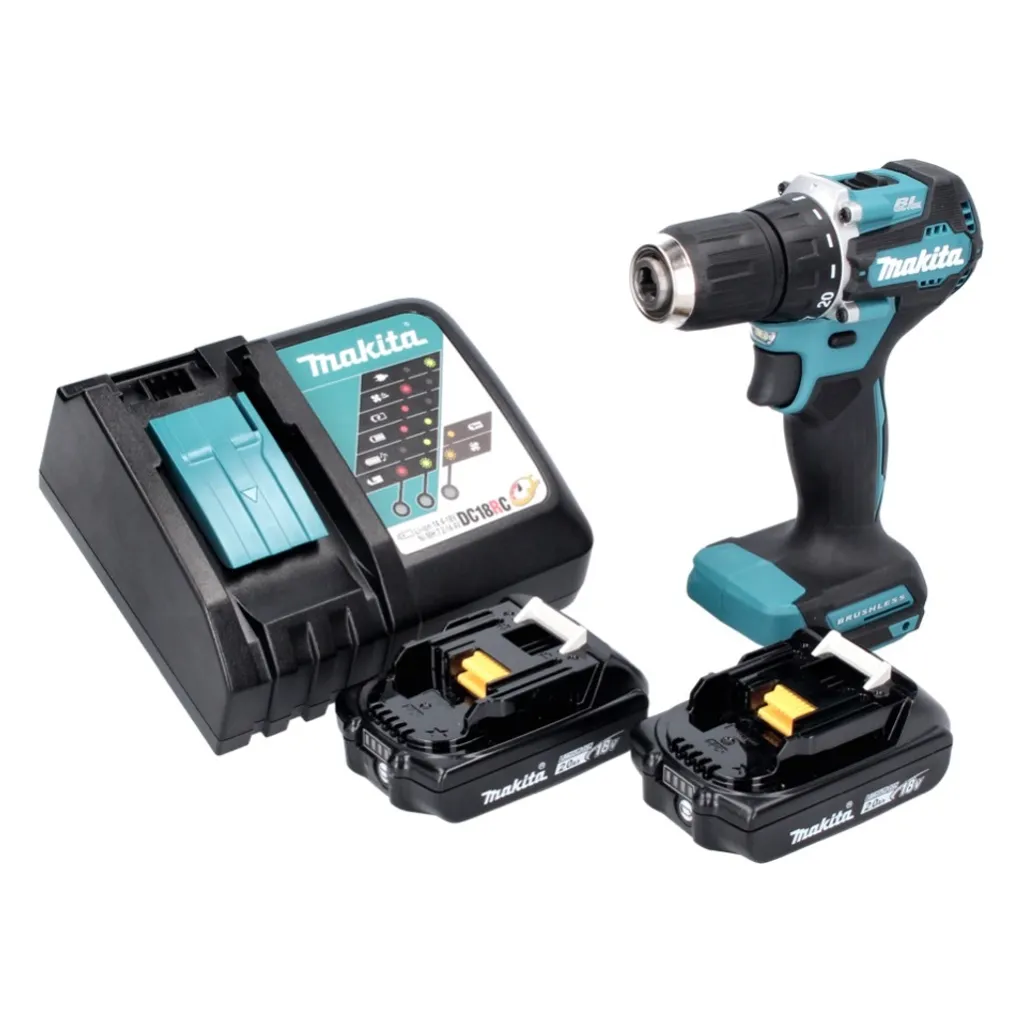 Perceuse-visseuse Makita DDF487RA 18V Brushless - 2x 2.0Ah + Chargeur