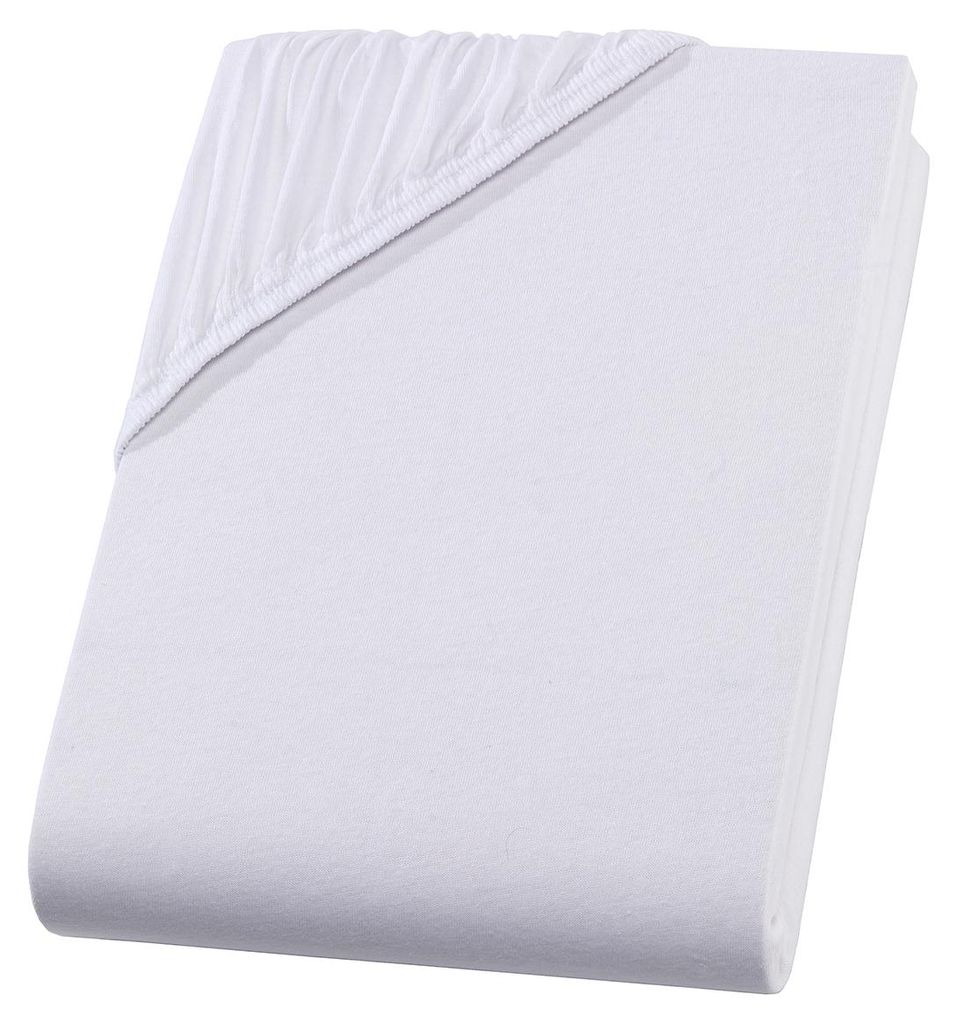 Jersey Spannbettlaken 90-100x200 cm Spannbettuch 100% Produktbild 