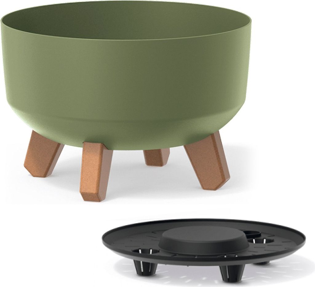 Gracia Low Pot de fleurs avec pieds amovibles incl. insert Image du produit 