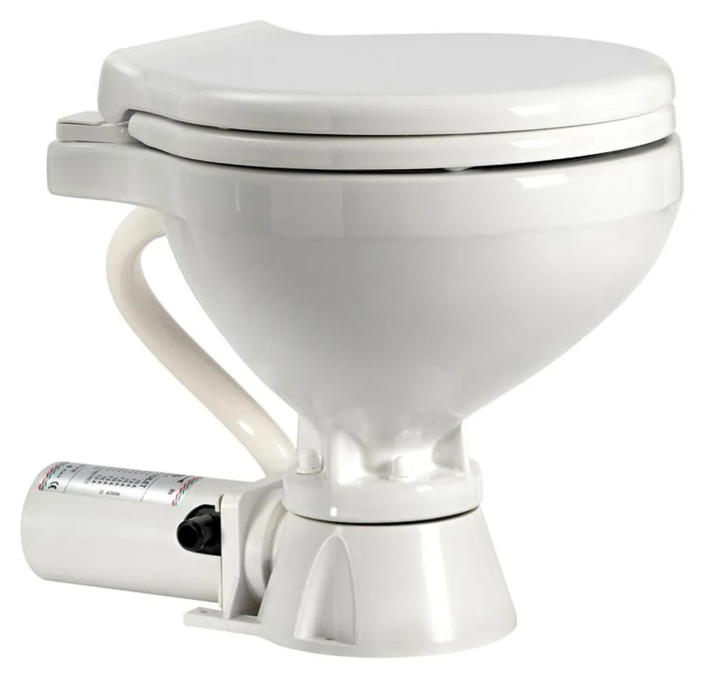 Toilettes électriques 24V silencieuses avec broyeur intégré et lunette ABS