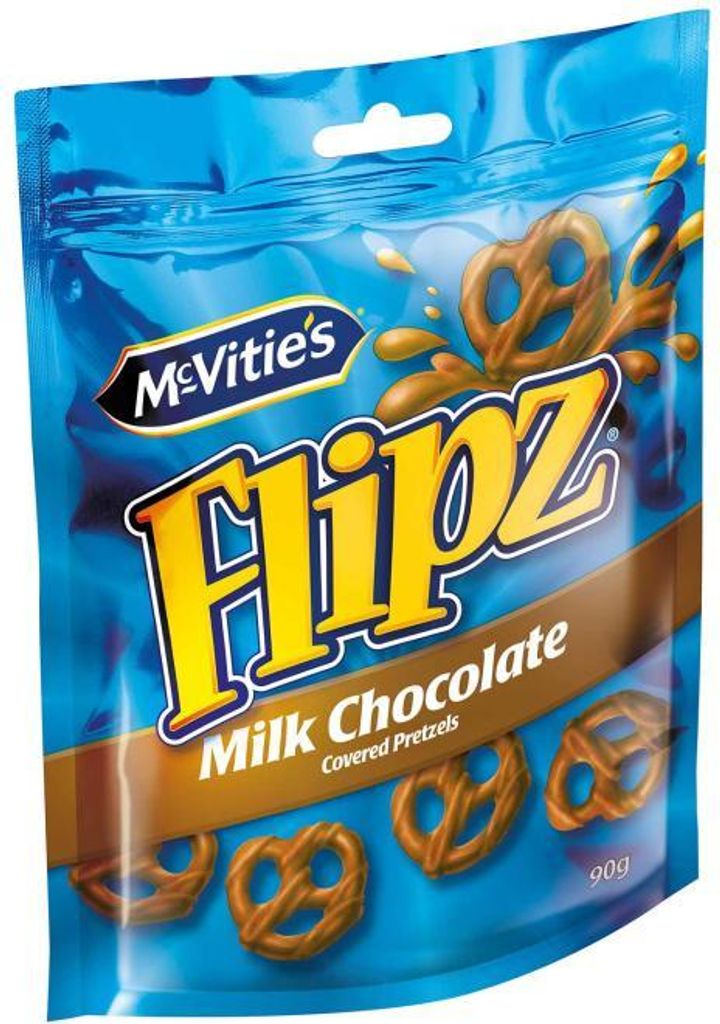 Flipz Milk Chocolate coated Pretzels 90g Produktbild 