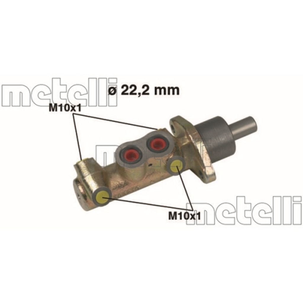 1 Hauptbremszylinder METELLI 05-0442 für FIAT