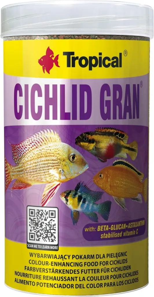 Cichlid Gran Tropical 250 ml - Cibo Ciclidi Alta Qualità