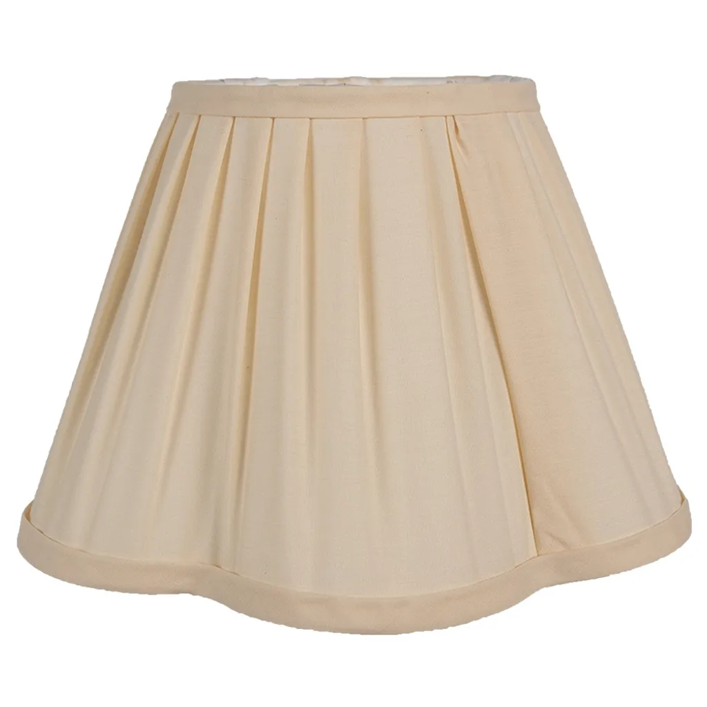 Abat-jour Cylindrique Beige 28 cm en Coton pour Luminaire d'Intérieur