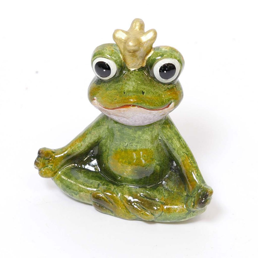 Froschkönig mit Krone Gartenfigur sitzend aus Kaufland.de