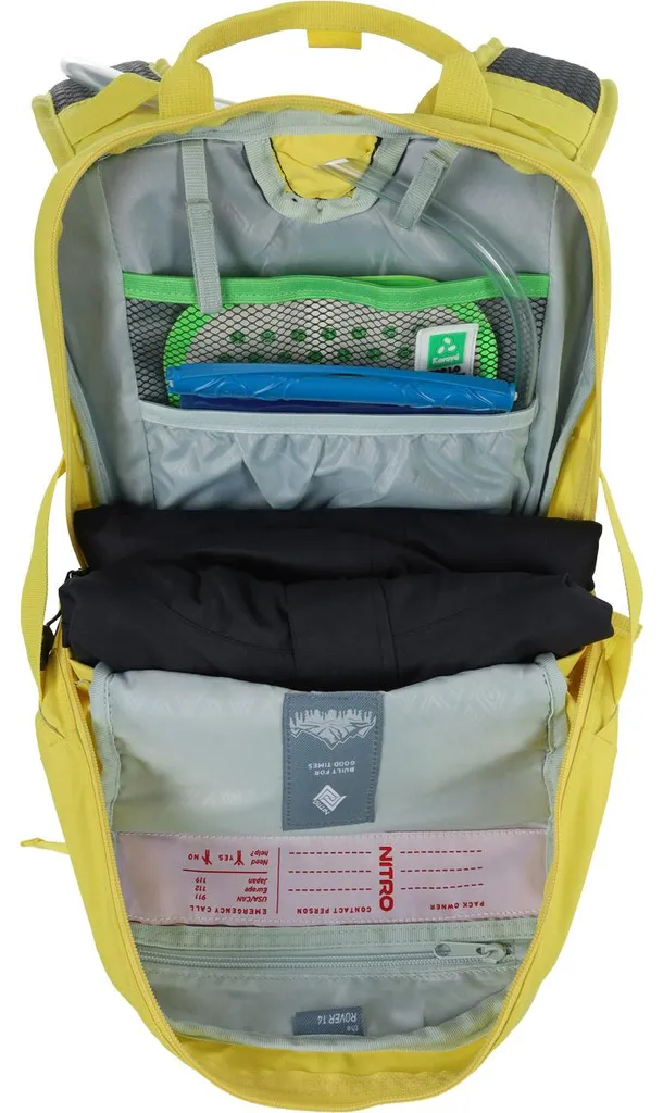 NITRO Rover 14 Backpack Illuminating jaune - Sac à dos de randonnée compact - 5