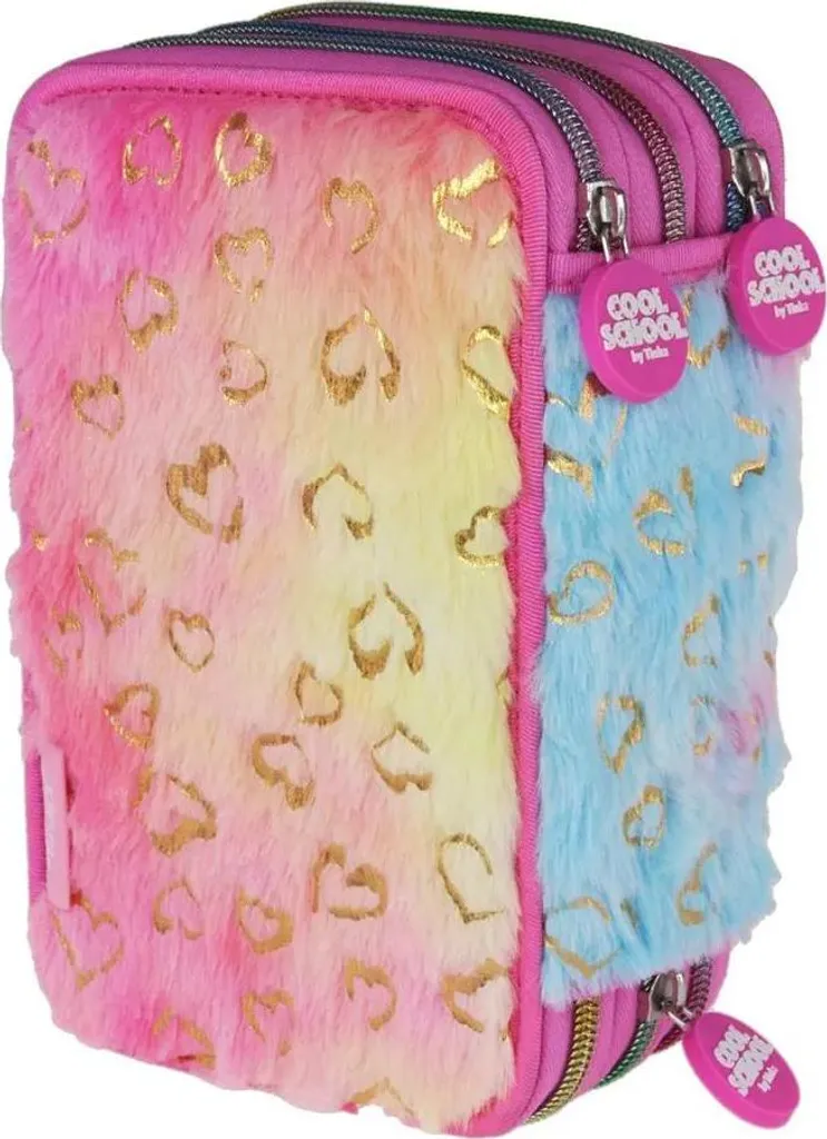 Organiseur de bureau porte-plume peluche rose Tinka pour stylos et feutres