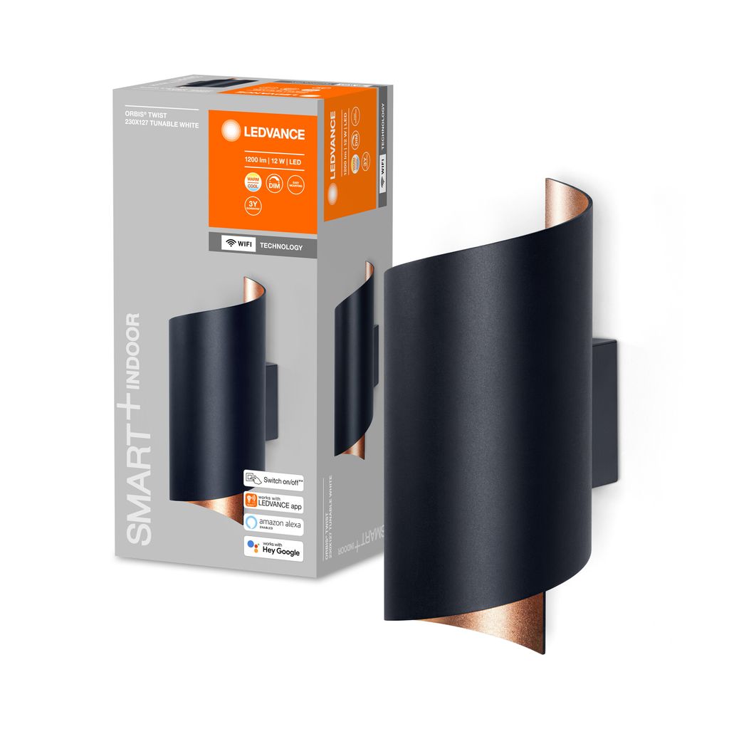 LEDVANCE SMART+ Orbis Wall, Intelligente Wandleuchte, WLAN, Produktbild 