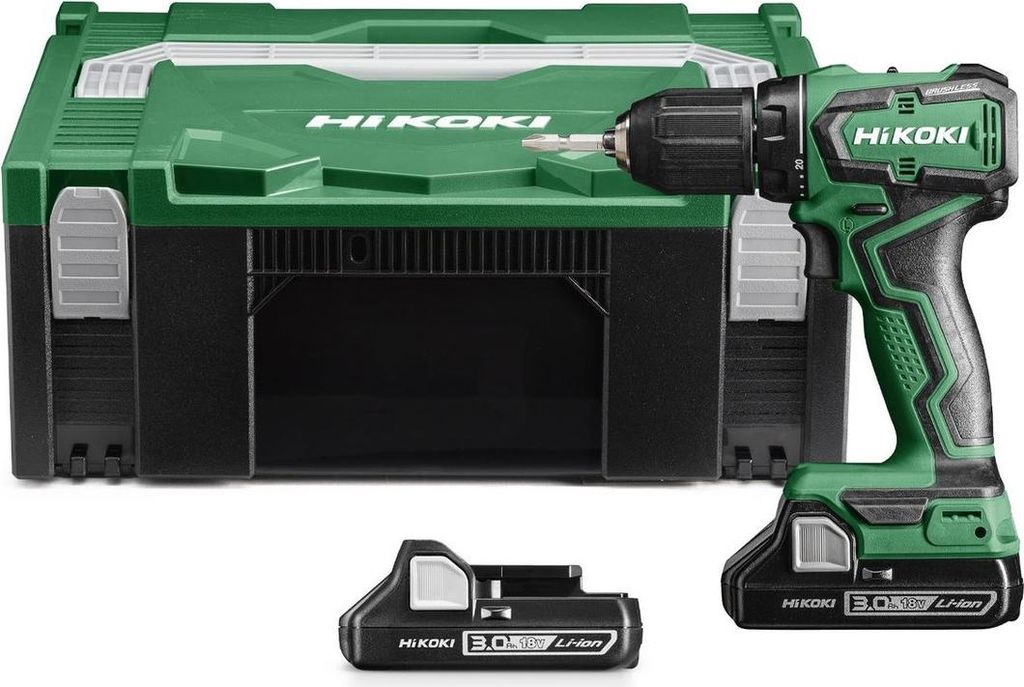 HiKOKI Akku-Bohrschrauber 18 V Brushless, 55 Nm, incl. 2x Produktbild 