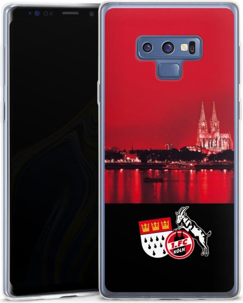 DeinDesign Slim Hülle für Samsung Galaxy Note 9 Silikon Case Ultra Dünn Handyhülle 1. FC Köln Offizielles Lizenzprodukt Skyline