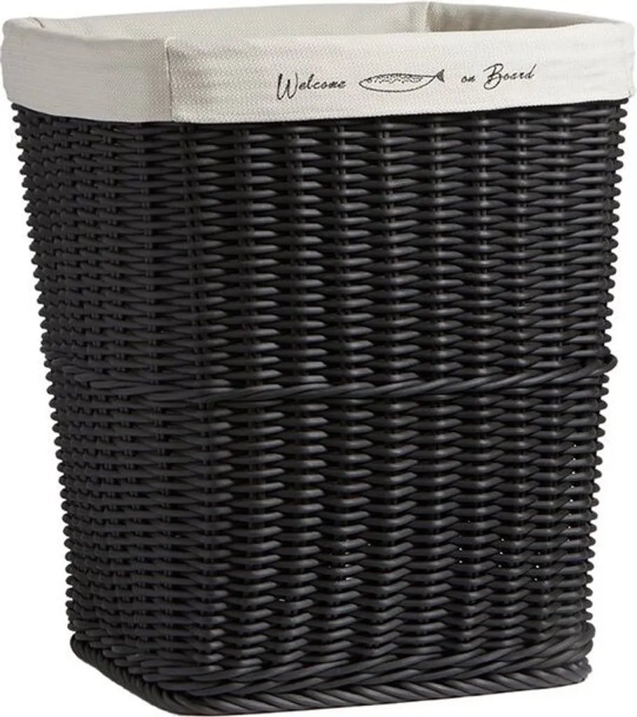 Panier à Linge Marine Business Hawaii Noir - Idéal pour Salle de Bain