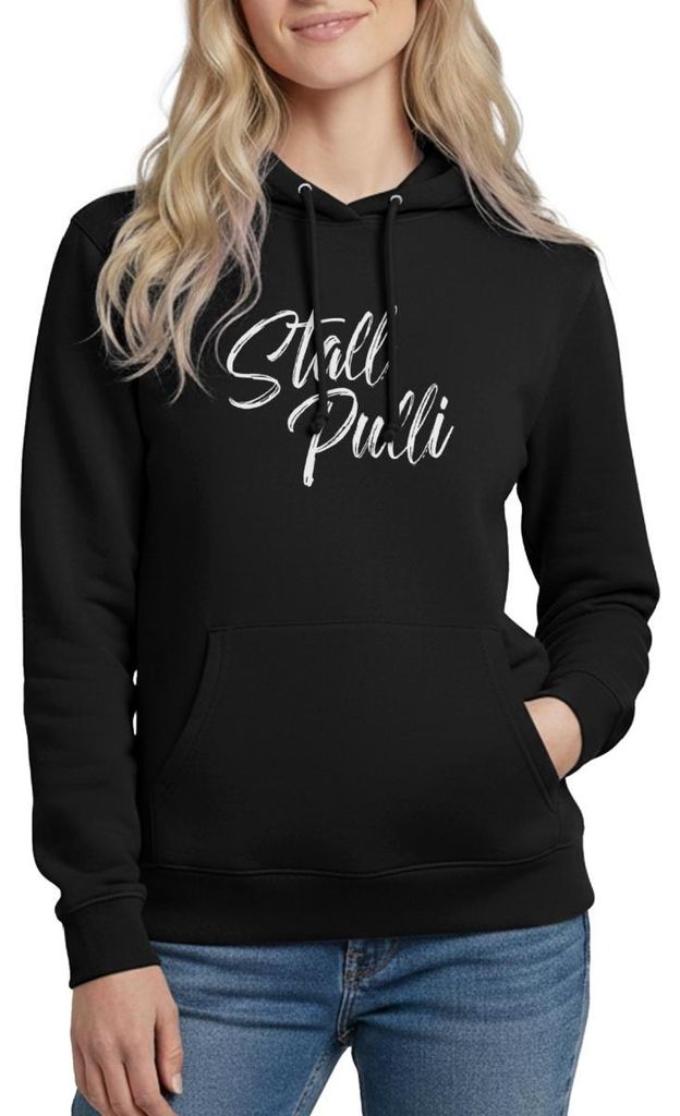 Spreadshirt Stall Pulli | Reiter Humor Damen Hoodie, XL, Schwarz
