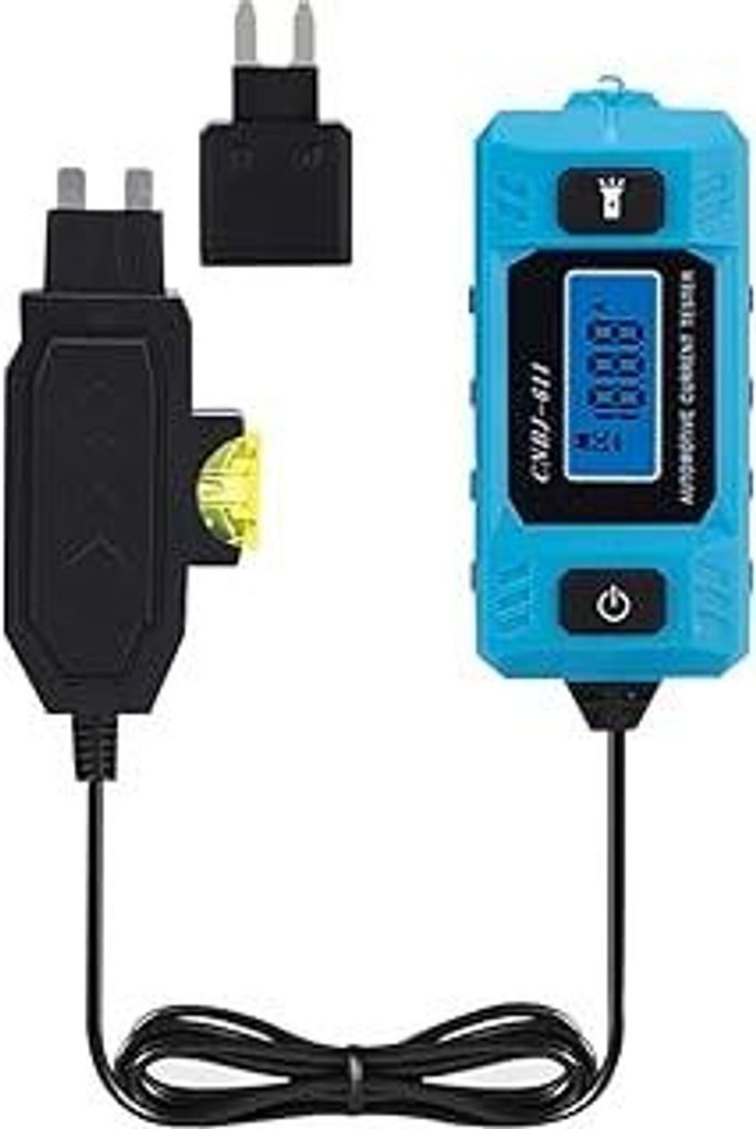 Kfz-Sicherungsstromtester Auto Leckageanalysator Fehlertester Automotive Sicherung Strom Testwerkzeug Blaue Hintergrundbeleuchtung LCD-Display mit ...