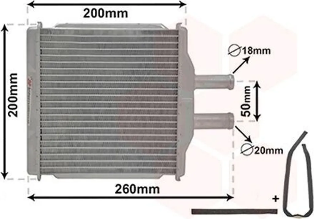 Échangeur thermique 81006088 haute efficacité pour Chevrolet Nubira