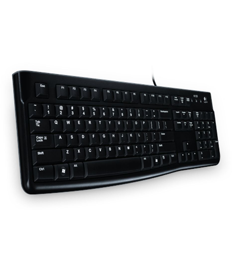 Logitech Klawiatura K120 Ukrainian black, 920-002643