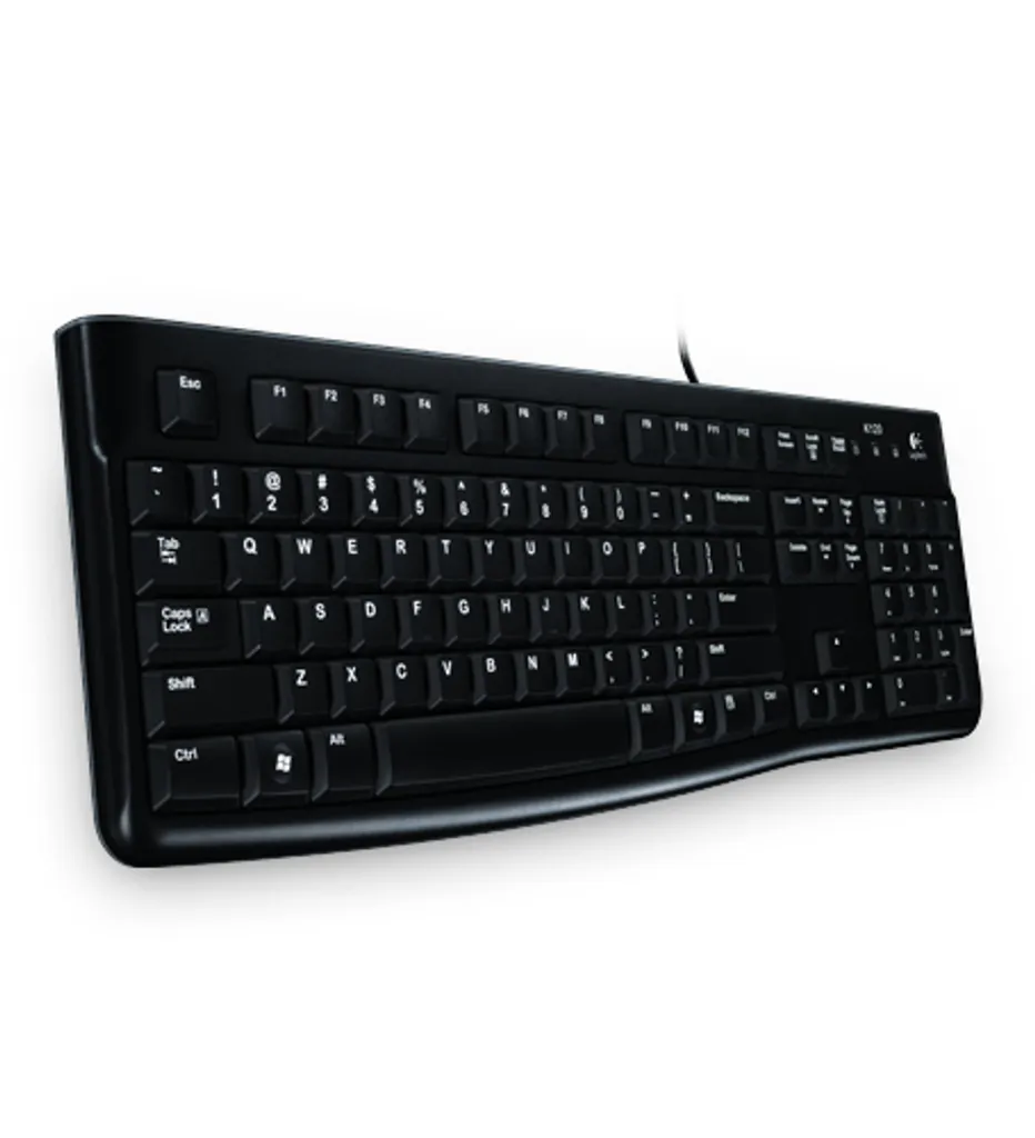 Clavier Logitech K120 Business - Clavier Filaire USB Fiable Noir AZERTY