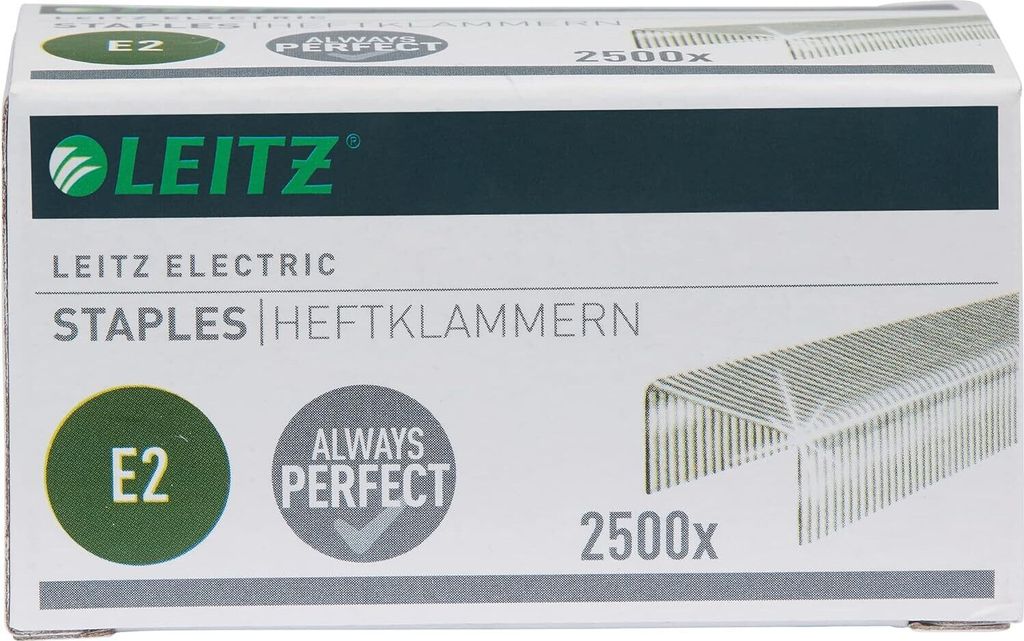 LEITZ Heftklammern E2 verzinkt für Heftgerät 5533 2.500 Stück