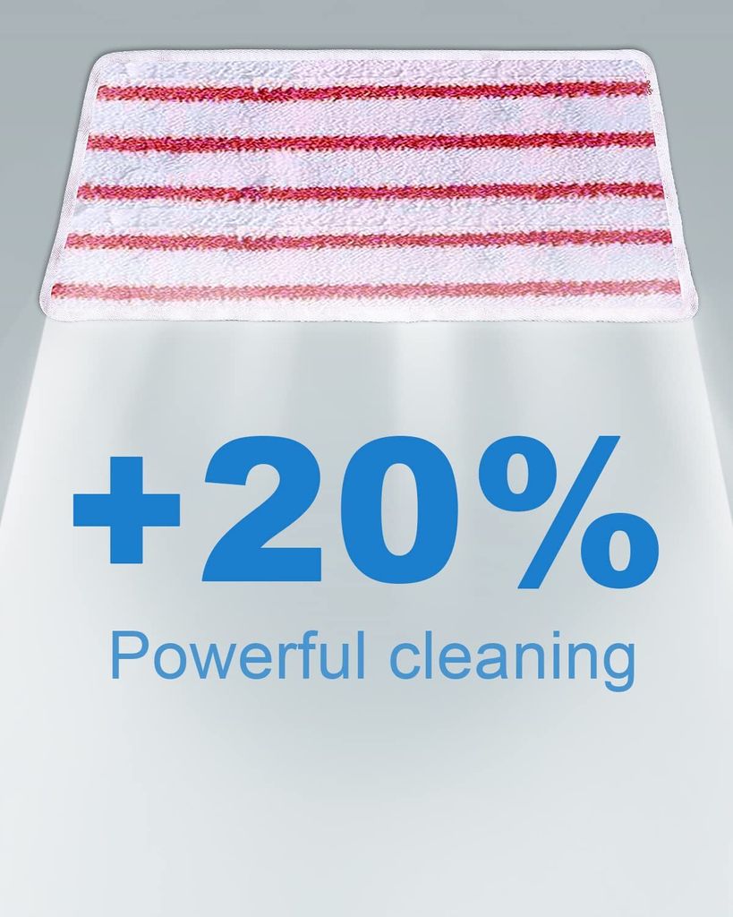 Produktbild von 2er/4er Set Mikrofaser-Wischmopp-Pads – Ersatz Für Vileda Steam XXL Power Pad, 47x18 Cm