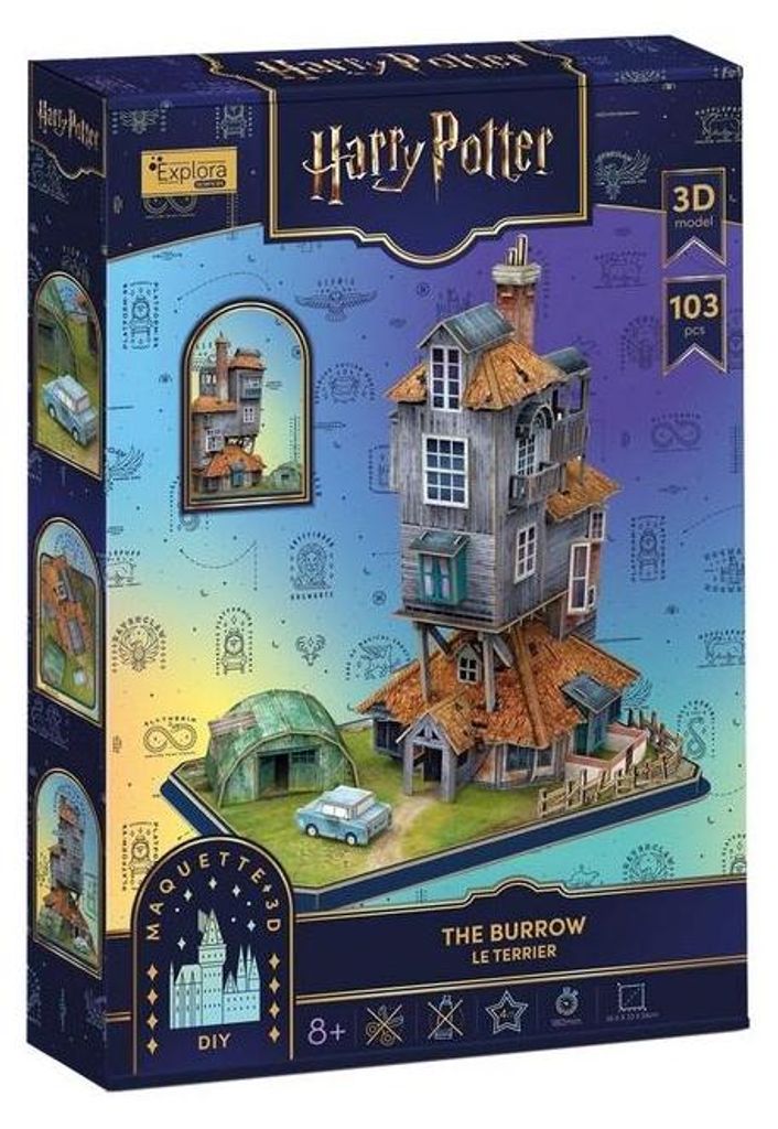 Puzzle 3D Cubic Fun Harry Potter Nora 113 elementów Zdjęcie produktu 