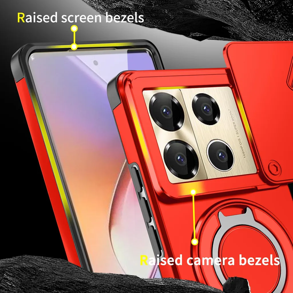 Custodia Rossa Infinix Note 40 Pro: Stile Urban e Sicurezza Pro - 6