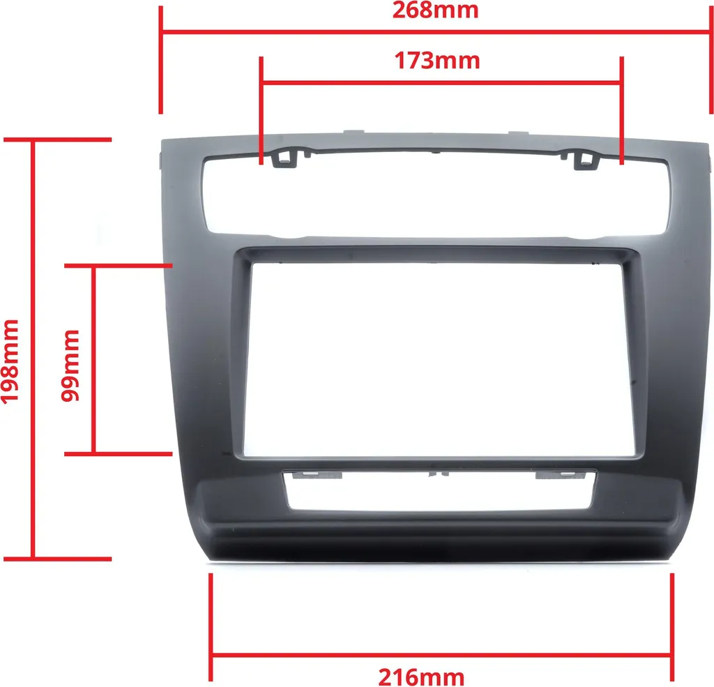 Façade autoradio DIN pour BMW Série 1 E81 E82 E87 E88 2007-2011 Noire
