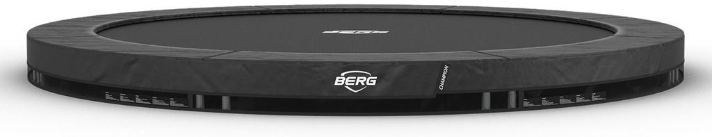 BERG Bodentrampolin Champion InGround 380 Stahlrahmen Grau
