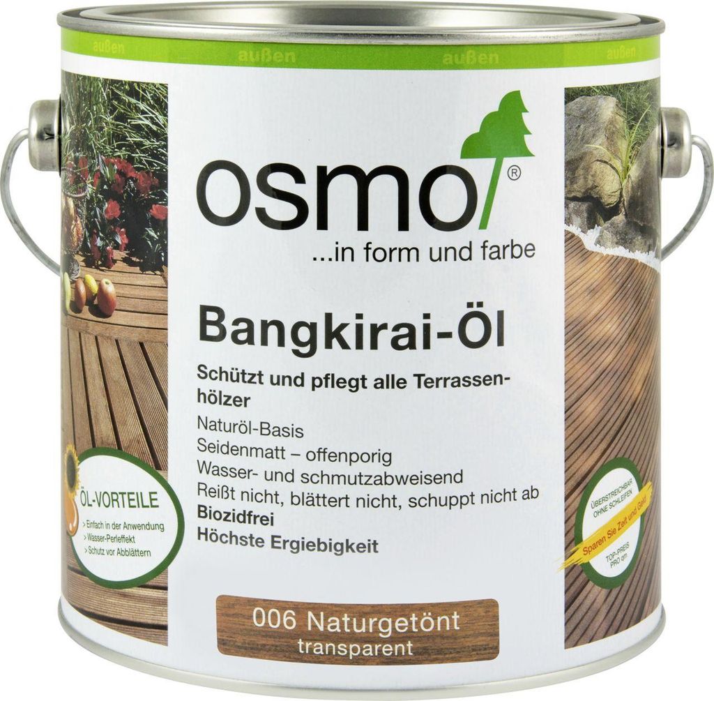 Osmo Bangkirai-Öl 2,5L naturgetönt Produktbild 